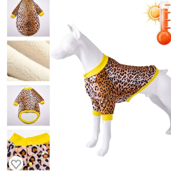 NWT LovinPet Dog Clothing, leopard Halloween costume Lightweight Warm Pet Coats - Picture 4 of 8